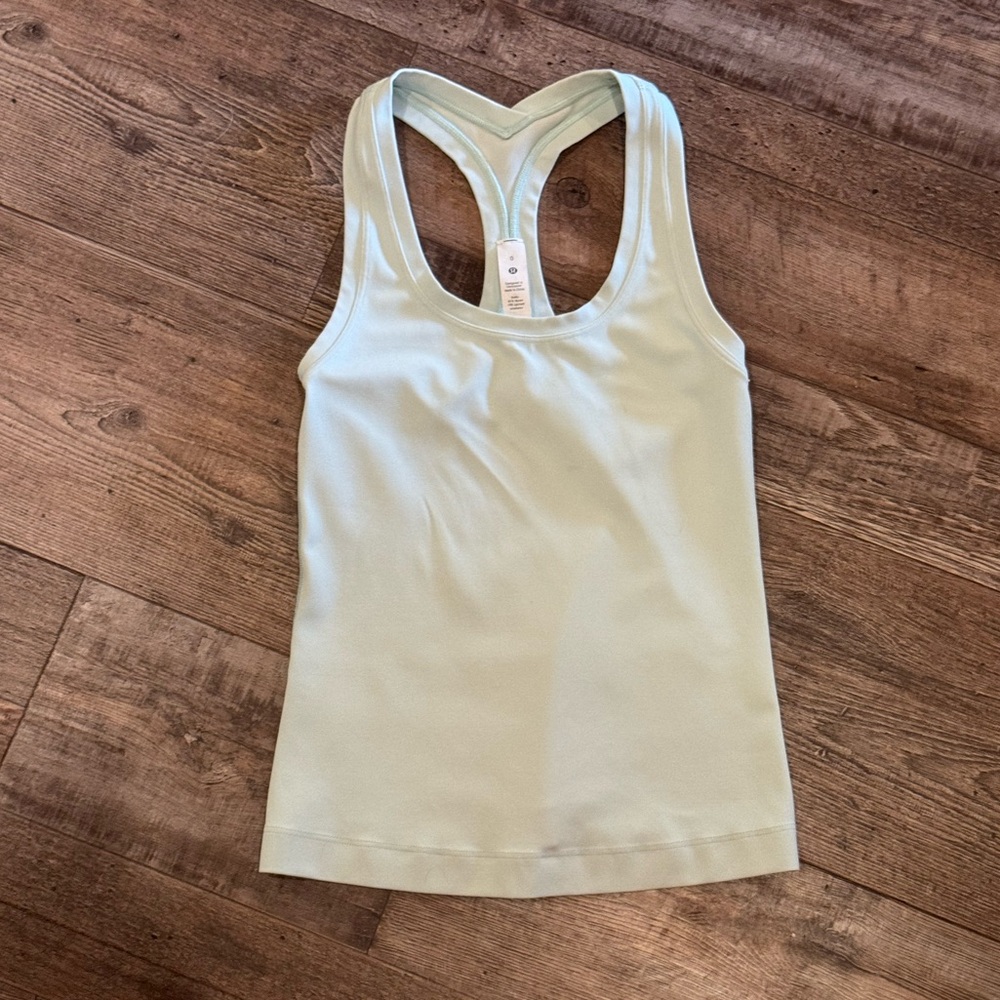 NWOT Unworn Lululemon Cool Racerback Athletic Tank Top Size XS 0 Mint Green